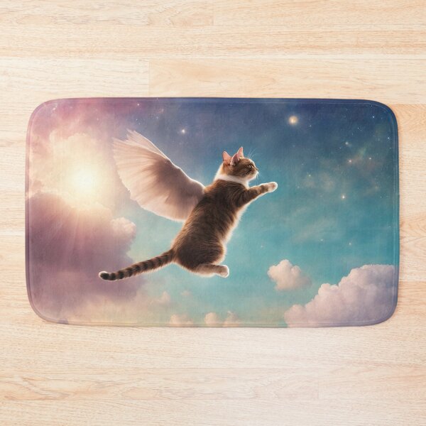 Item preview, Angel Cat in Galaxy Sky designed and sold by AnimaliaStar.