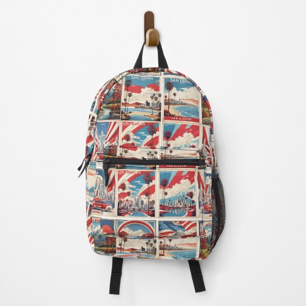 Item preview, USA Vintage Tourism Posters Sticker Pack 7 designed and sold by TravelersGems.