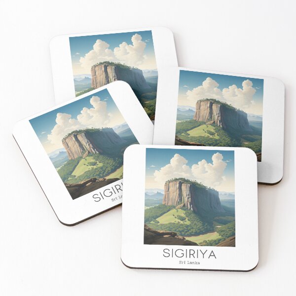 Item preview, A Vintage Travel Illustration of Sigiriya - Sri Lanka designed and sold by GoodOldVintage.