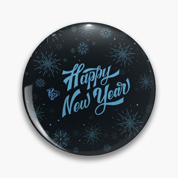 Item preview, Happy New Year 2024 (blue) designed and sold by ProsetoPrint.