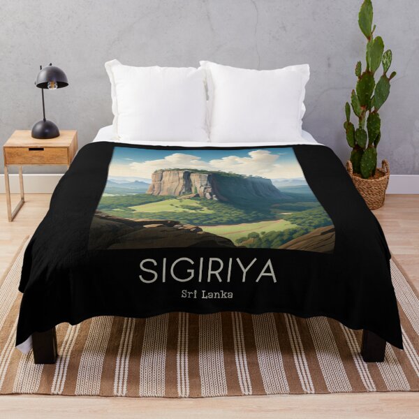 Item preview, A Vintage Travel Illustration of Sigiriya - Sri Lanka designed and sold by GoodOldVintage.