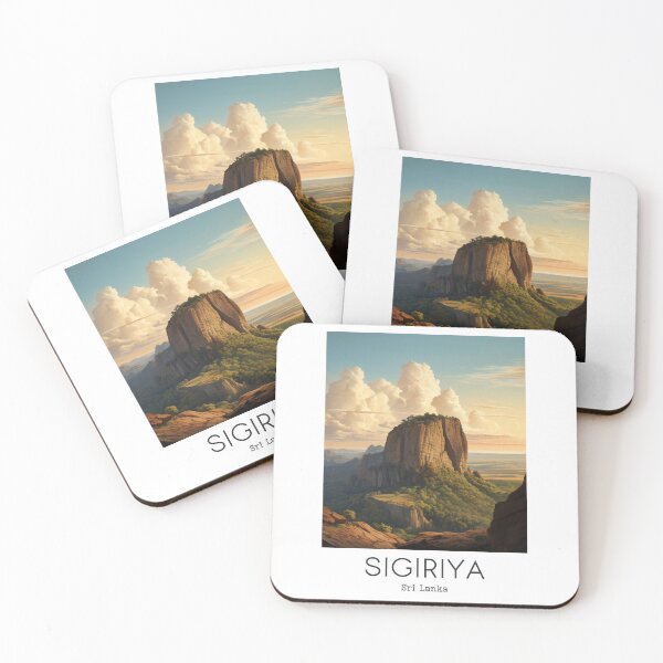 Item preview, A Vintage Travel Illustration of Sigiriya - Sri Lanka designed and sold by GoodOldVintage.