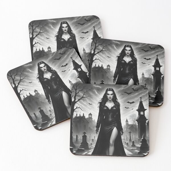 Item preview, Beautiful dark vampire gothic lady designed and sold by Spooky Witch Dream.