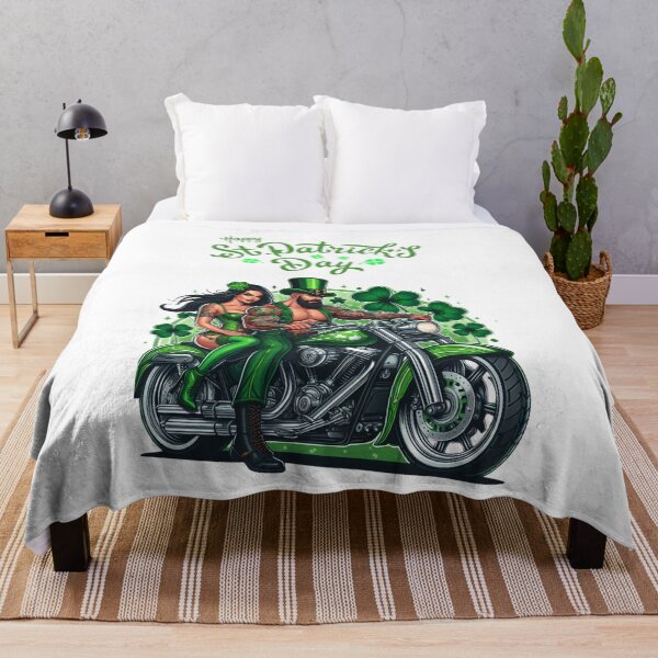 Item preview, Happy Saint Patrick's Day biker style designed and sold by SeeingBeyond.
