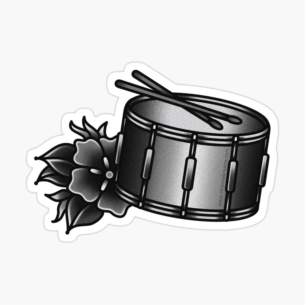 Drum and Bass Temporary Tattoo Sticker set of 2 - Etsy
