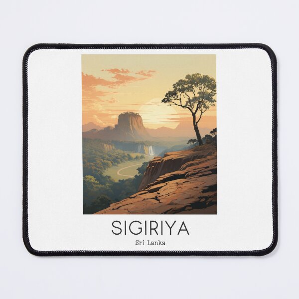 Item preview, A Vintage Travel Illustration of Sigiriya - Sri Lanka designed and sold by GoodOldVintage.