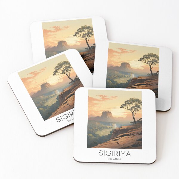 Item preview, A Vintage Travel Illustration of Sigiriya - Sri Lanka designed and sold by GoodOldVintage.