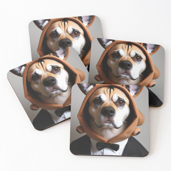 Item preview, dog with tuxedo and hat designed and sold by Zooartia.