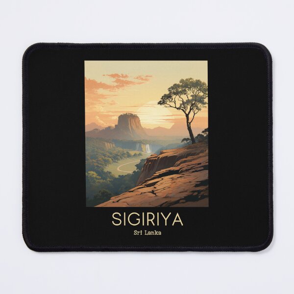 Item preview, A Vintage Travel Illustration of Sigiriya - Sri Lanka designed and sold by GoodOldVintage.