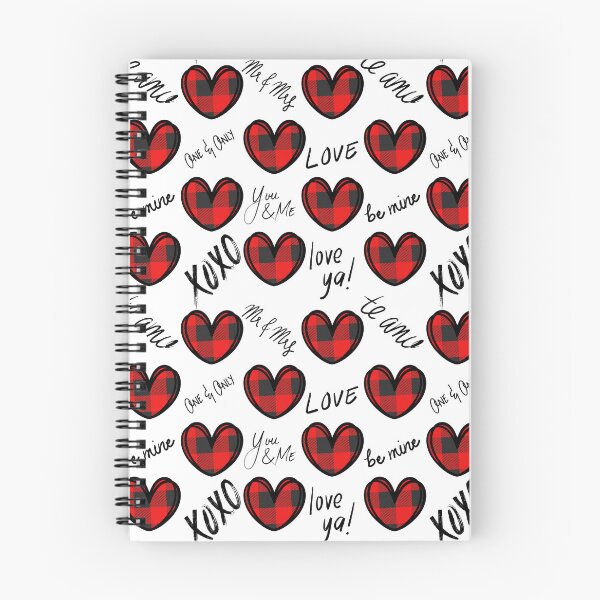 Item preview, XOXO and Hearts Repeating Red and Black Flannel Pattern - Valentine's Day Holiday Gifts designed and sold by CoffeeJoeMugs.