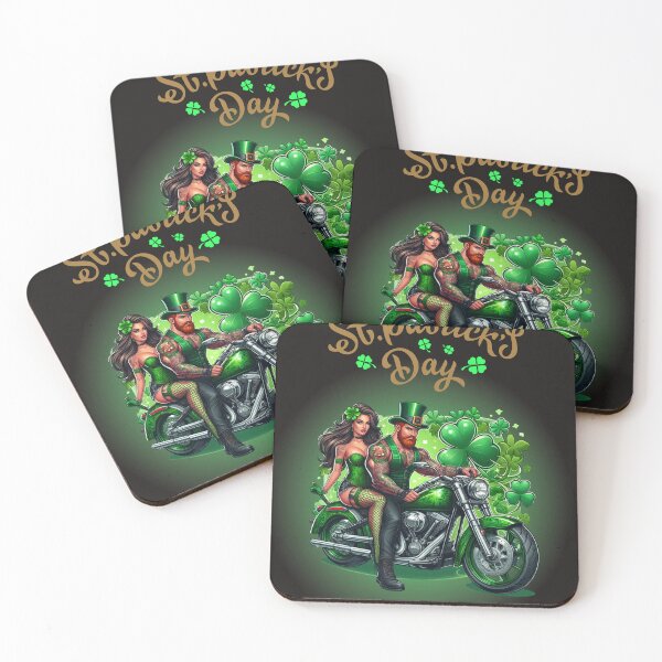Item preview, St Patrick's Day biker style  designed and sold by SeeingBeyond.