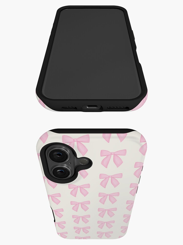 Thumbnail 3 von 4, iPhone-Hülle, zierliche ästhetische rosa Schleife designt und verkauft von simplygracie-.