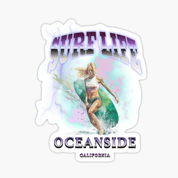 Item preview, Surf Life Oceanside California  designed and sold by Destination88.