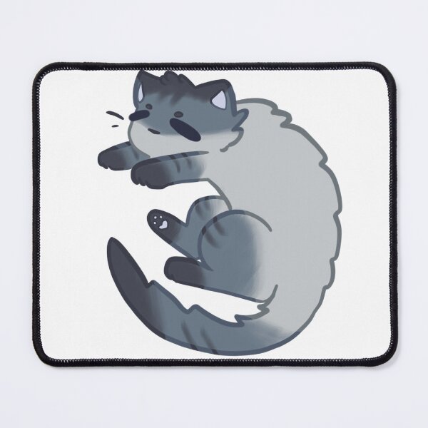 Item preview, Sleepy Curved Cat designed and sold by ShimmerOfSilver.