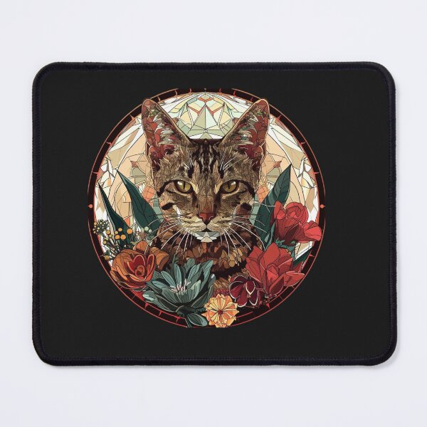 Item preview, Cat Flora Fauna Crystals Mosaic designed and sold by VisionaryVortx.