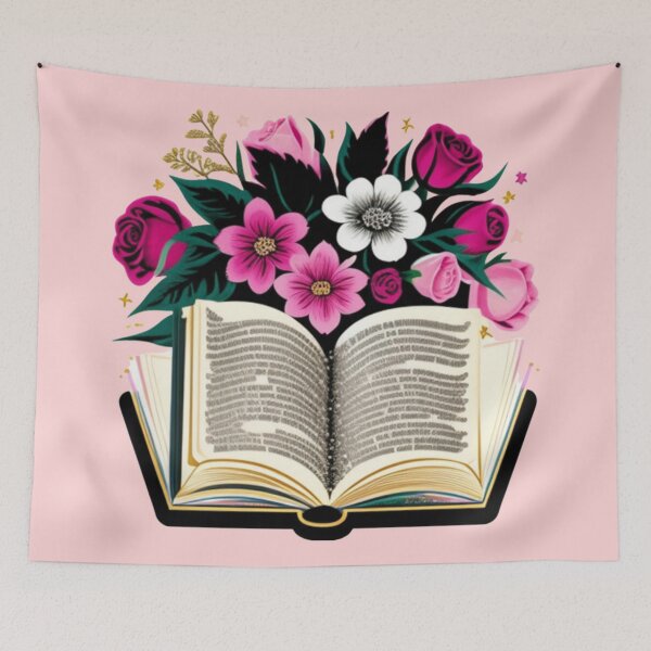 Item preview, Books and flowers  designed and sold by Roxburylane.