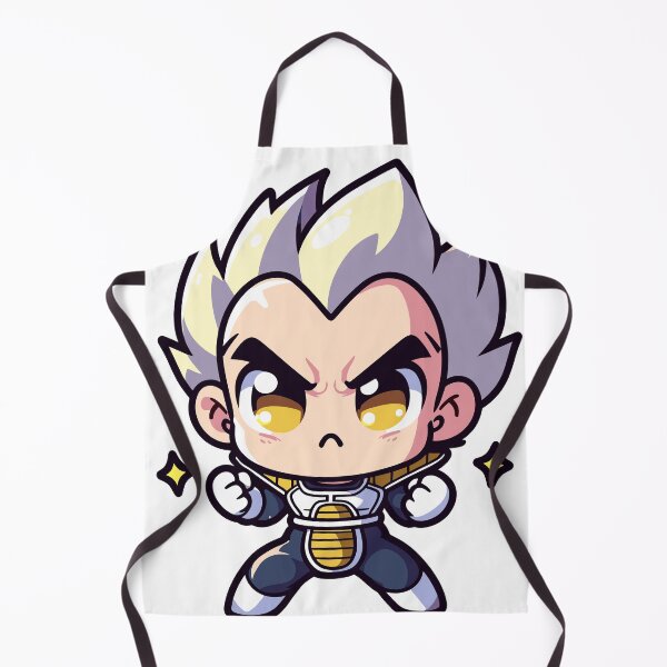 Artikelvorschau, Chibi Vegeta – Weißes Haar und bereit zum Kampf entworfen und verkauft von diegomenjivar92.