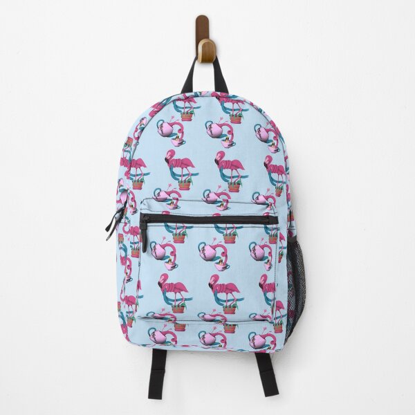 Item preview, Quirky Weird Flamingos - Teapot Flamingo & Houseplant Flamingo designed and sold by marie-inks.