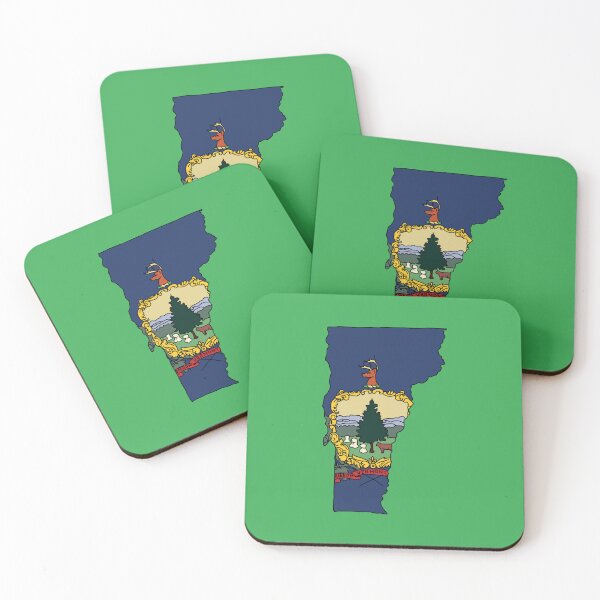 Item preview, Vermont state shape flag designed and sold by Rachael Taylor.