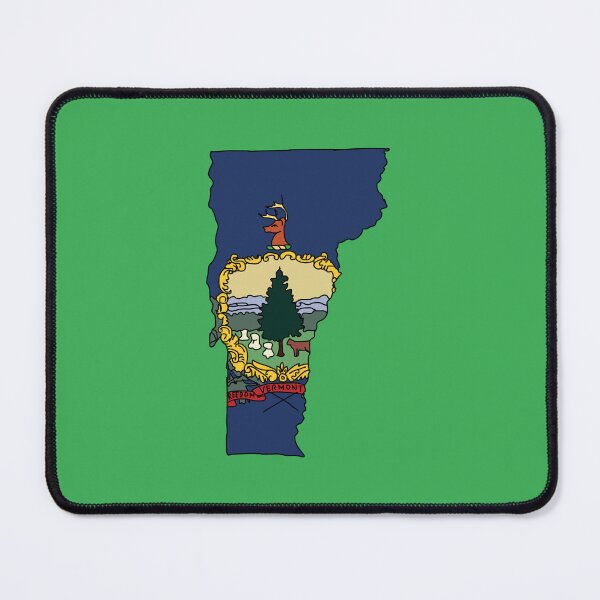 Item preview, Vermont state shape flag designed and sold by Rachael Taylor.