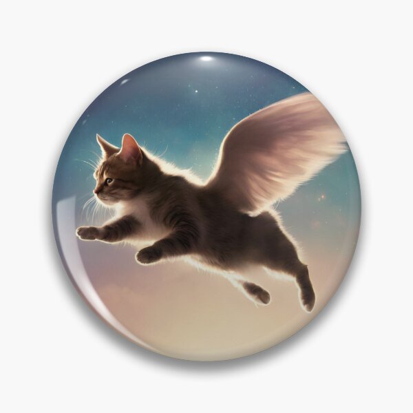 Item preview, Angel Cat in Galaxy Sky designed and sold by AnimaliaStar.