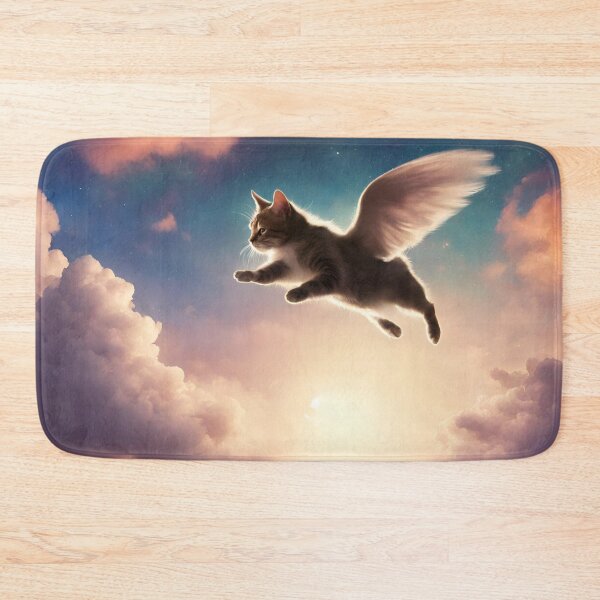 Item preview, Angel Cat in Galaxy Sky designed and sold by AnimaliaStar.