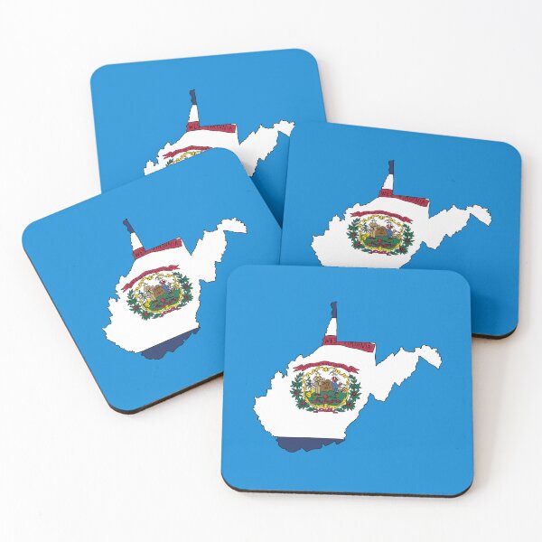 Item preview, West Virginia state shape flag designed and sold by Rachael Taylor.