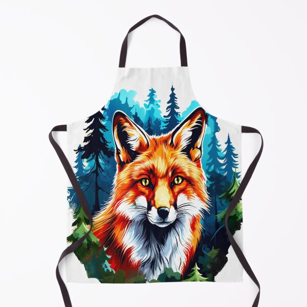 Artikelvorschau, Rotfuchs-Aquarellwald, Laub, Bäume, Wildtiere, Tiere entworfen und verkauft von BirdsnStuff.