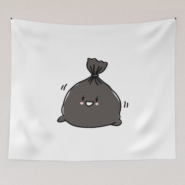 Item preview, Kawaii Trash Bag designed and sold by wonderxwander.