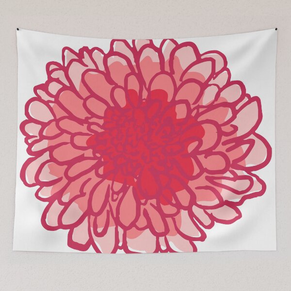 Item preview, Pink dahlia designed and sold by designfieldNYC.