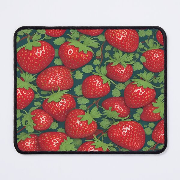 Item preview, strawberries pattern designed and sold by eskiastudio.