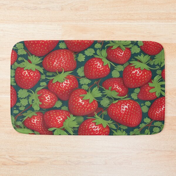 Item preview, strawberries pattern designed and sold by eskiastudio.