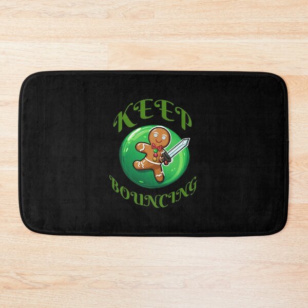 Item preview, Keep Bouncing - Gingerbread Man - Bedwars Themed Design (Green) designed and sold by TyxShop.