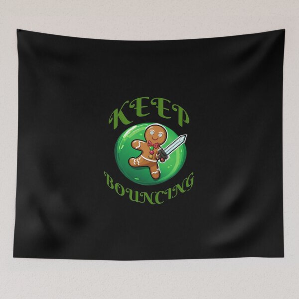 Item preview, Keep Bouncing - Gingerbread Man - Bedwars Themed Design (Green) designed and sold by TyxShop.