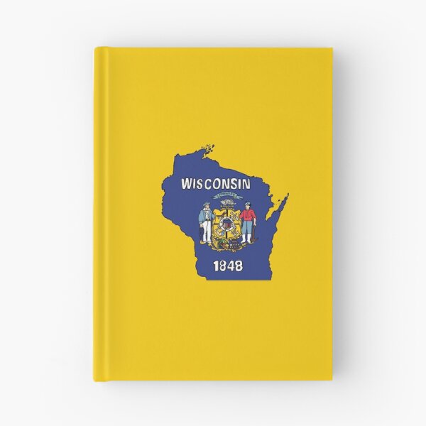 Item preview, Wisconsin state shape flag designed and sold by Rachael Taylor.