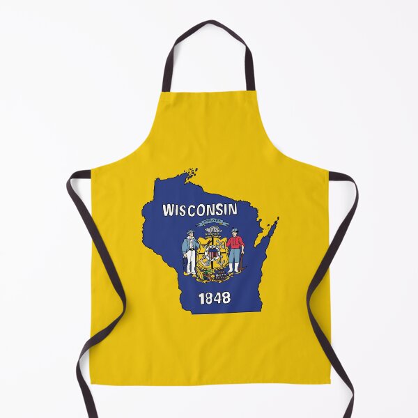 Item preview, Wisconsin state shape flag designed and sold by Rachael Taylor.