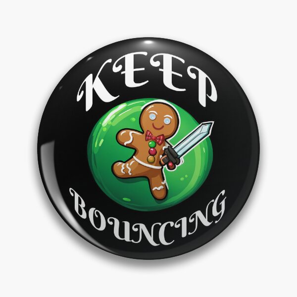 Artikelvorschau, Keep Bounce – Lebkuchenmann – Bedwars-Design (weiß) entworfen und verkauft von TyxShop.
