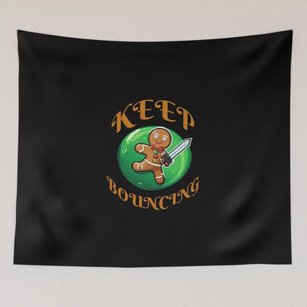 Item preview, Keep Bouncing - Gingerbread Man - Bedwars Themed Design (Brown) designed and sold by TyxShop.