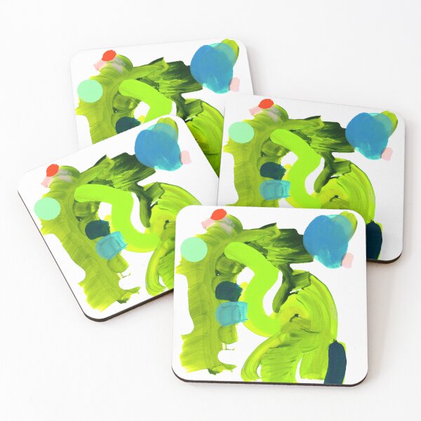 Item preview, Green/Blue - ORANGE - abstraction originally on paper designed and sold by Brandon Anschultz.