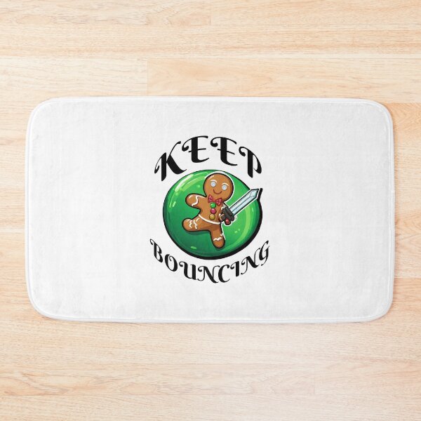 Item preview, Keep Bouncing - Gingerbread Man - Bedwars Themed Design (Black) designed and sold by TyxShop.