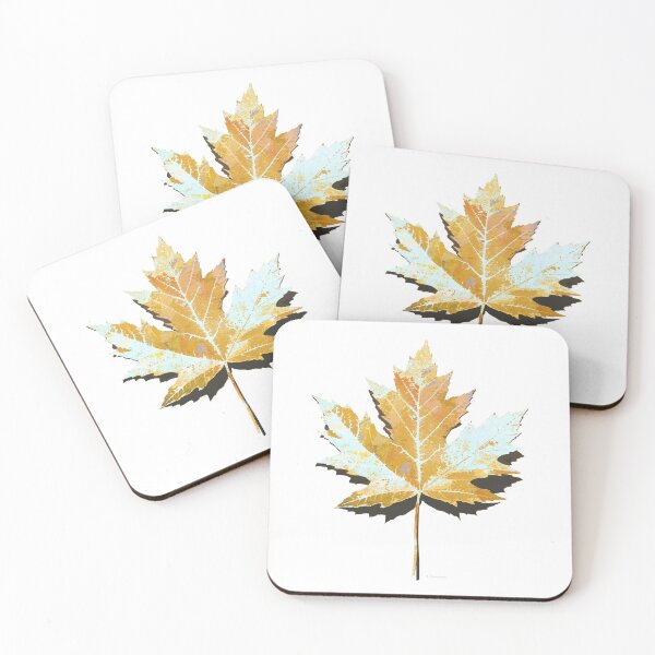Item preview, Whimsical Winter Maple Leaf Art designed and sold by Sharon Cummings Art.