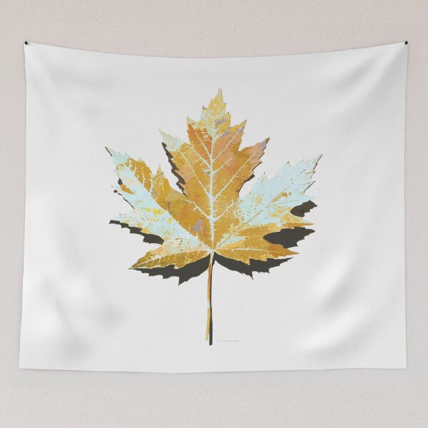 Item preview, Whimsical Winter Maple Leaf Art designed and sold by Sharon Cummings Art.