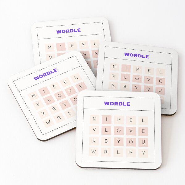 Item preview, I Love you These Daily Words (Wordle Game) Classic  designed and sold by Abojoud.