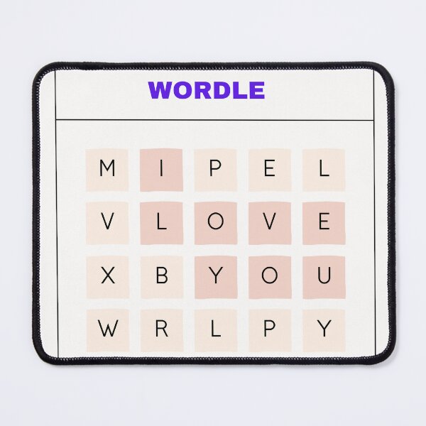 Item preview, I Love you These Daily Words (Wordle Game) Classic designed and sold by Abojoud.