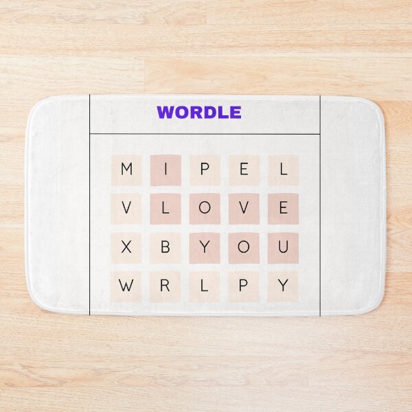 Item preview, I Love you These Daily Words (Wordle Game) Classic  designed and sold by Abojoud.