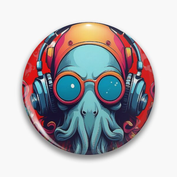 Item preview, Octopus Melodic Tentacles: Aquatic Grooves in Technicolour designed and sold by ArtComixHaven.
