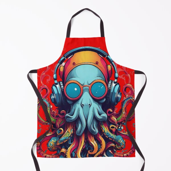 Item preview, Octopus Melodic Tentacles: Aquatic Grooves in Technicolour designed and sold by ArtComixHaven.