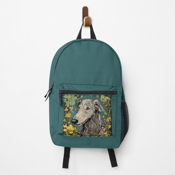 Item preview, Scottish Deerhound dog art in old retro vintage style designed and sold by WallyPink.