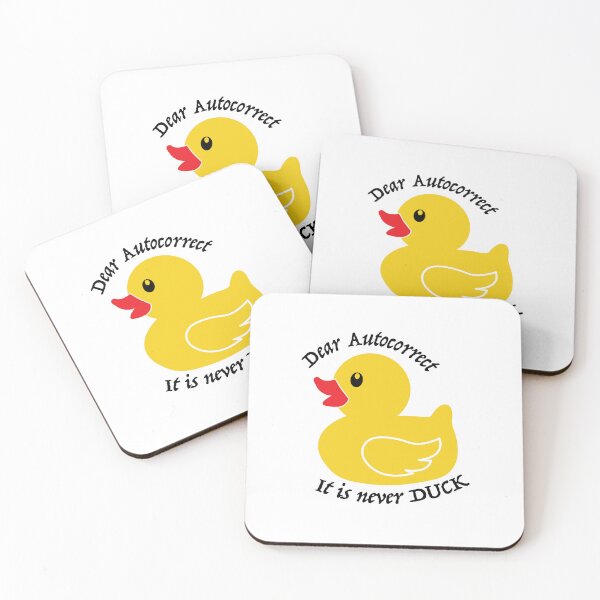 Item preview, Dear autocorrect duck sticker  designed and sold by Vinyl2RemembeR.
