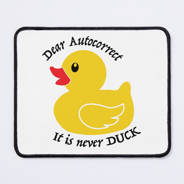 Item preview, Dear autocorrect duck sticker  designed and sold by Vinyl2RemembeR.